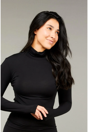 Tani Long Sleeve Turtle Neck Top in Plain colours
