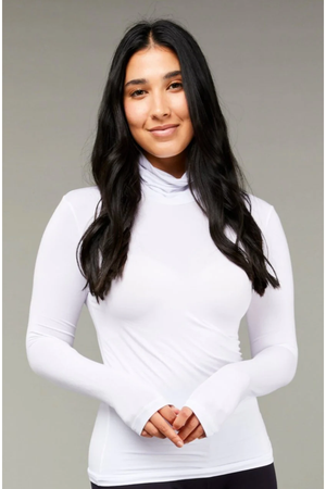 Tani Long Sleeve Turtle Neck Top in Plain colours