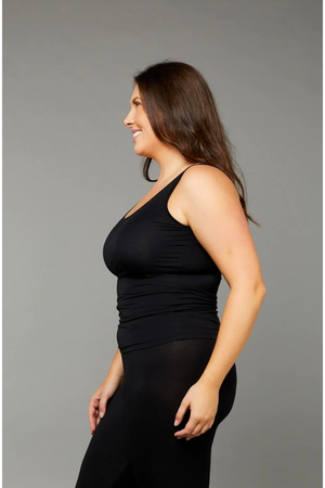 Tani Scoop Neck Fitted Tank Top in plain colours