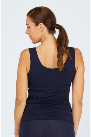 Tani Scoop Neck Fitted Tank Top in plain colours