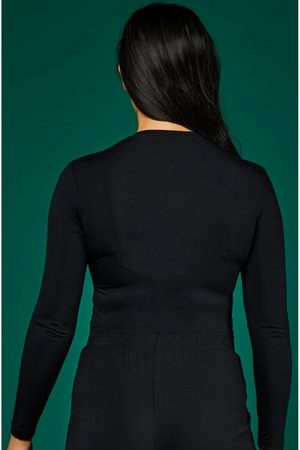 Tani Long Sleeve Scoop neck Tee Top