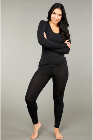 Tani Long Sleeve Scoop neck Tee Top