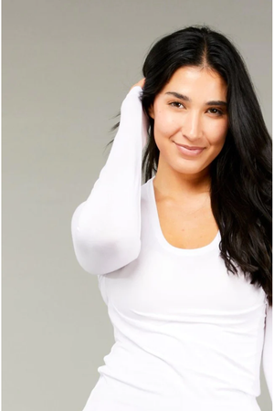 Tani Long Sleeve Scoop neck Tee Top