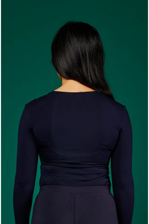 Tani Long Sleeve Scoop neck Tee Top