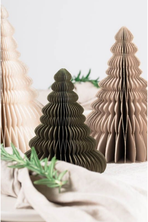 Nordic Rooms Tree Standing Ornament in Olive Green 20cm