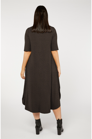 Tani Original Tri Dress in Wild Licorice Print