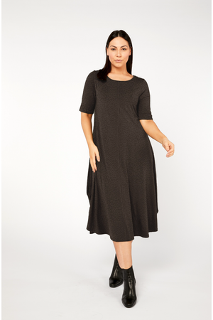 Tani Original Tri Dress in Wild Licorice Print