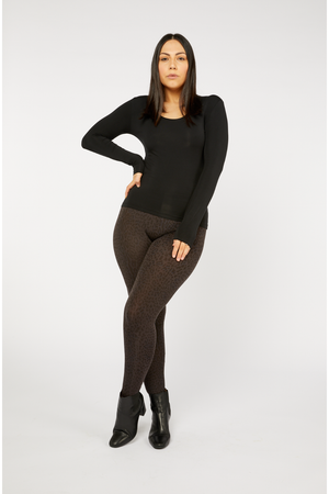 Tani Full length Leggings in Wild Licorice Print