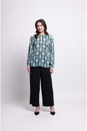 Foil Smooth Talker Top in Adder Girl