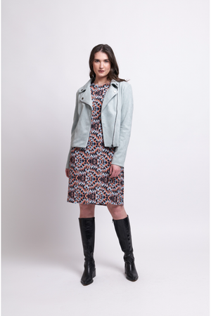 Foil Shifting Gears Dress in Viper