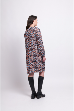 Foil Shifting Gears Dress in Viper