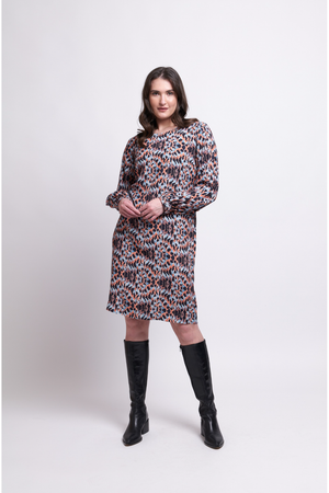 Foil Shifting Gears Dress in Viper