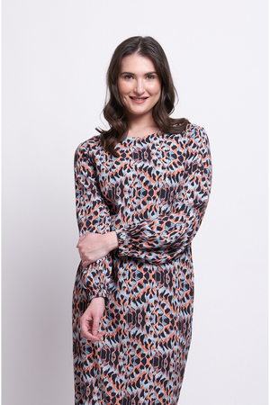 Foil Shifting Gears Dress in Viper