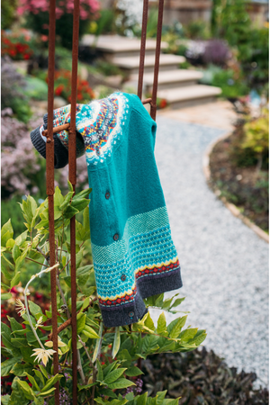 Eribe Knitwear Alpine Cardigan in Tigerlilly