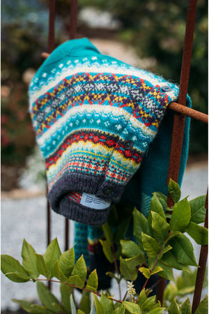 Eribe Knitwear Alpine Cardigan in Tigerlilly