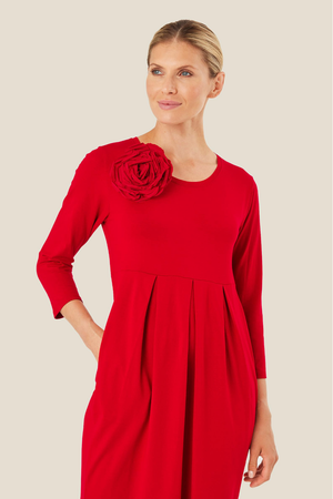 Masai Renna Brooch in Scarlet Sage