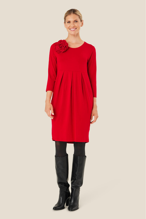 Masai Renna Brooch in Scarlet Sage