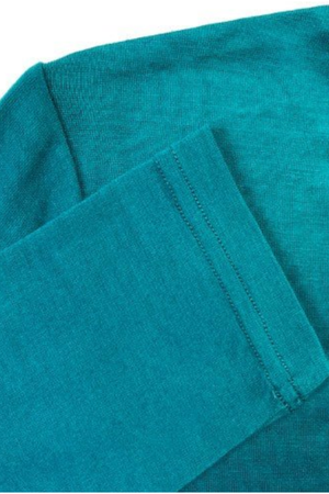 Ebony Merino Long Sleeve Crew Top in Dragonfly