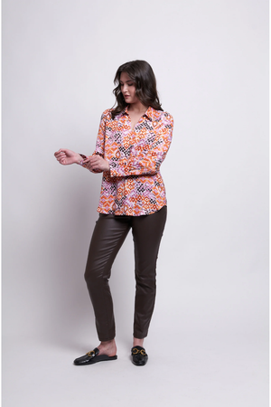 Foil Hollywood Jean in Chocolate