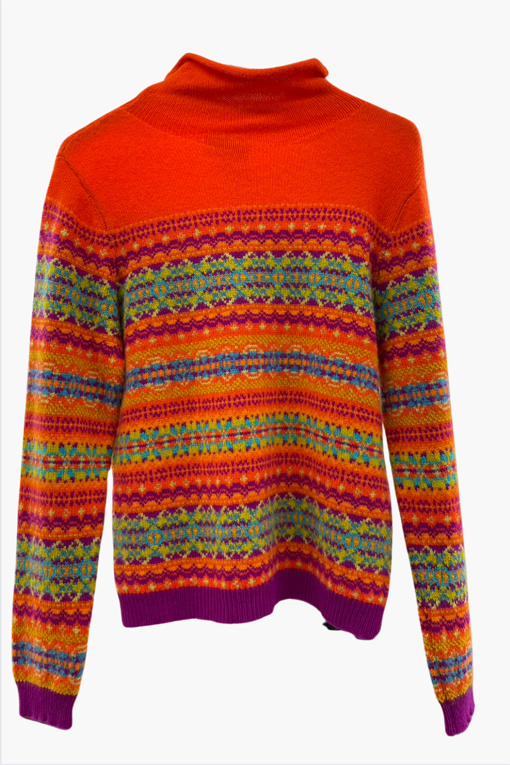 Eribe Knitwear Kinross High Neck Sweater in Beltnae
