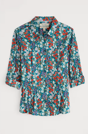 Seasalt Cornwall Larissa Shirt in Wild Hollyhock Dark Drift