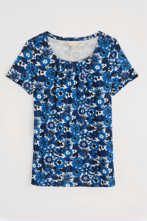 Seasalt Cornwall Appletree T-Shirt in Screenprint Floral Cargo