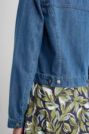 Seasalt Cornwall Levan Well Jacket in Mid Wash Rain Slub