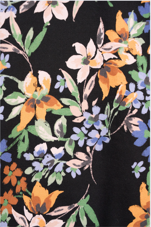 Vassalli Printed Slim Leg 7/8 Length Lightweight Pull on Pant in Grove