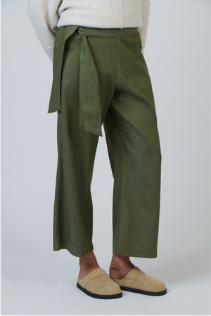 Naturals by O & J Long Pant in Bayleaf Denim