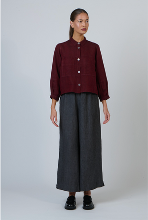 Naturals by O & J Linen Pant in Meteor Grey