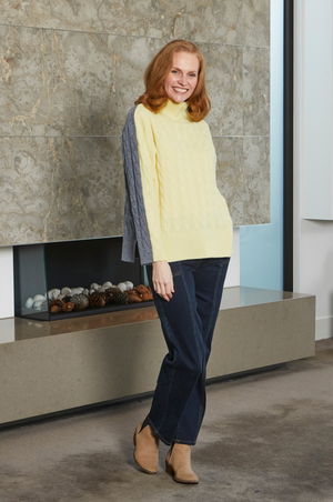 New London Jean Holborn Wide Leg Full Length Jean in Dark Wash