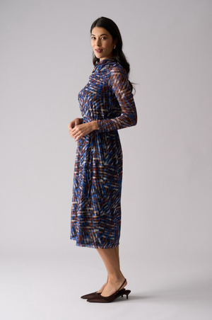 Foil Sheer Fun Dress in Elemental