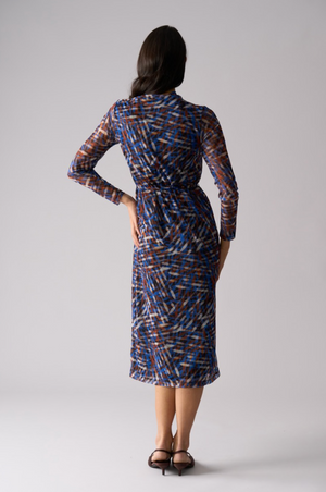 Foil Sheer Fun Dress in Elemental