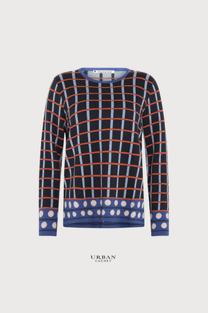Mansted Oda Eco Box & Balls Sweater in Midnight