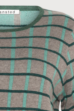 Mansted Oda Eco Box & Balls Sweater in Dark Green