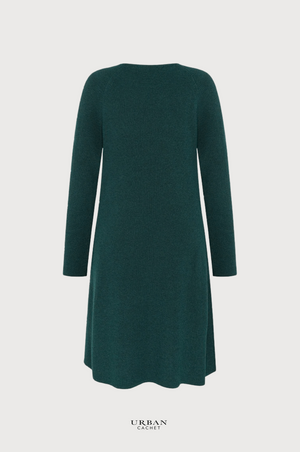 Mansted Denmark Nevada Eco A-Line Dress in Cold Green