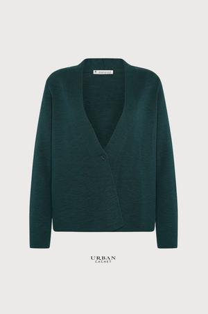 Mansted Denmark Laura Slub Cardi in Cold Green
