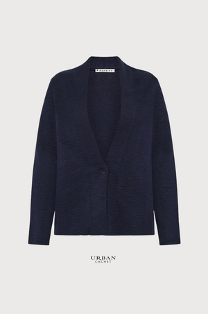 Mansted Denmark Laura Slub Cardi in Black
