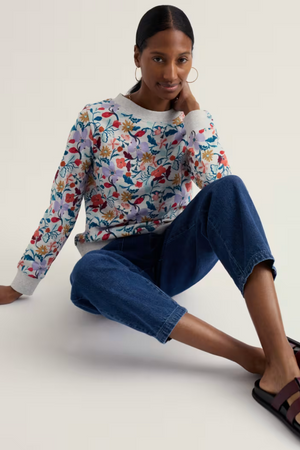 Seasalt Cornwall Bright Wave Sweatshirt in Winding Meadow Mix