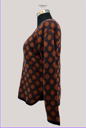 Mansted Denmark Snoopy Spot & Dot Crew in Rust