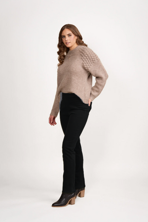 Vassalli Bay Slim Leg Full Length Knit Pull On in Black