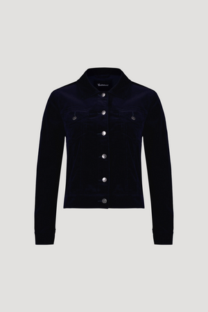 Vassalli Cord Denim Jacket in Midnight