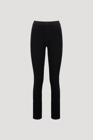 Vassalli Slim Leg Full Length Cord Pull On in Black BESTSELLERS