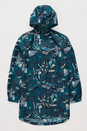 Seasalt Cornwall The Pack It Jacket in Marine Forms Lake
