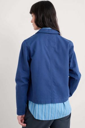 Seasalt Cornwall Coombe Lane Jacket in Washed Marine
