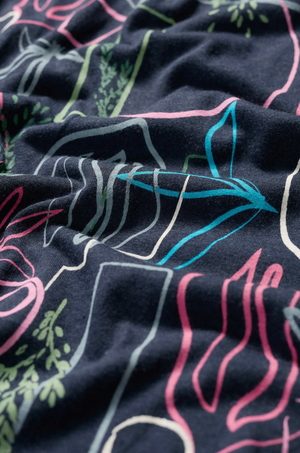 Seasalt Cornwall Appletree T-Shirt in Garden Lines Maritime