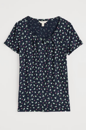 Seasalt Cornwall Appletree T-Shirt in Bud Flower Maritime