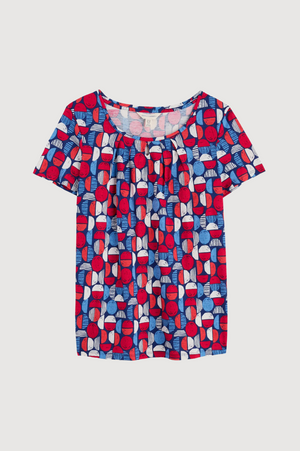 Seasalt Cornwall Appletree T-Shirt in Stacked Bouys Yacht