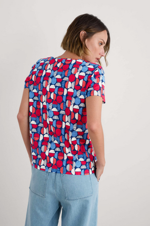 Seasalt Cornwall Appletree T-Shirt in Stacked Bouys Yacht