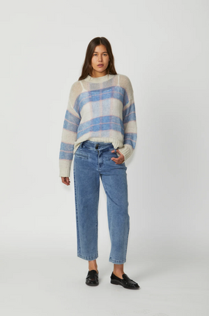 New London Jeans Christow Loose Leg Crop in Denim